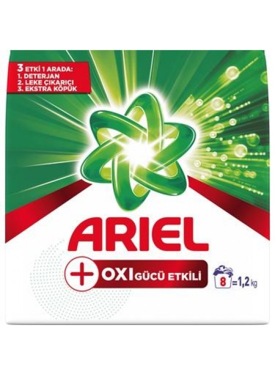 Ariel Oxi 1,2 Kg Laundry Powder Detergent with Stain Remover Effect