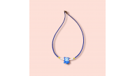 Ashura Handmade Murano pendant necklace with baked sand beads
