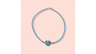 Ashura Handmade Murano pendant necklace with baked sand beads