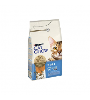 Cat Chow Feline 3 In 1 Turkey Cat Food 1.5 Kg