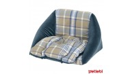 Edinburgh Ekose Patterned Cat Bed Blue