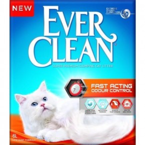 Ever Clean Fast Acting Natural Herbal Extract Fast Clumping Cat Litter 6lt