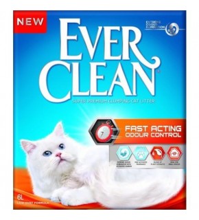 Ever Clean Fast Acting Natural Herbal Extract Fast Clumping Cat Litter 6lt