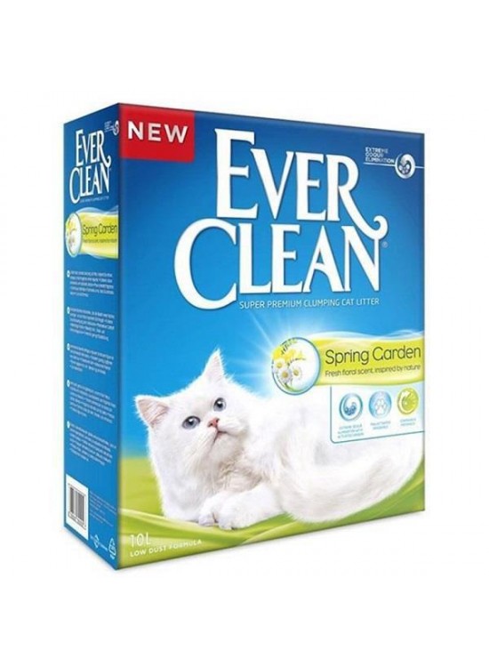 Ever Clean Spring Garden Clumping Cat Litter With Floral Scent 10 Liters