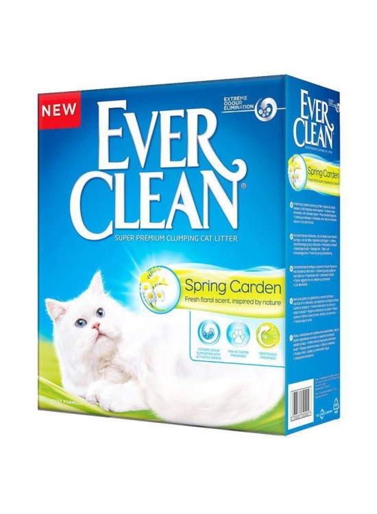 Ever Clean Spring Garden Clumping Cat Litter with Floral Scent 6 Liters