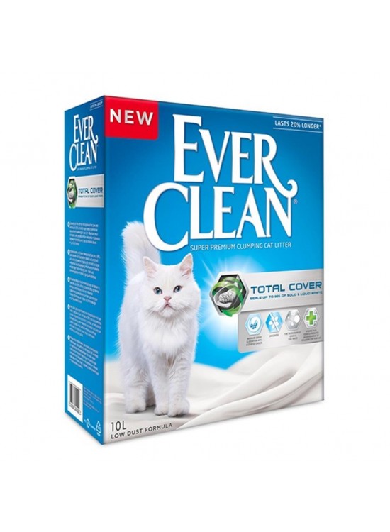 Ever Clean Total Cover Uzun Ömürlü Topaklanan Kedi Kumu 10 Litre