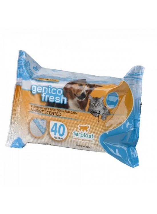 Ferplast Genico Fresh Kedi Köpek Temizlik Mendili Marine Kokulu