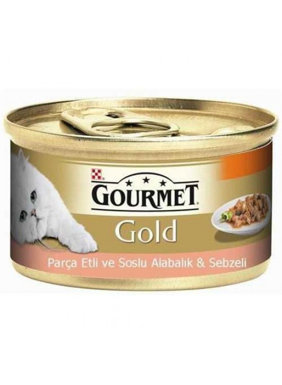 Gourmet Gold Alabalıklı Kedi Konservesi 85 Gr x 12 Adet