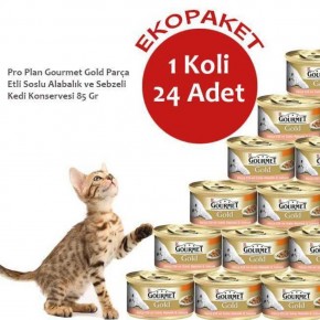 Gourmet Gold Alabalıklı Kedi Konservesi 85 Gr x 24 Adet