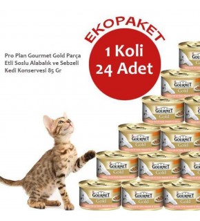 Gourmet Gold Alabalıklı Kedi Konservesi 85 Gr x 24 Adet