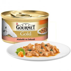 Gourmet Gold Alabalıklı Kedi Konservesi 85 Gr x 24 Adet