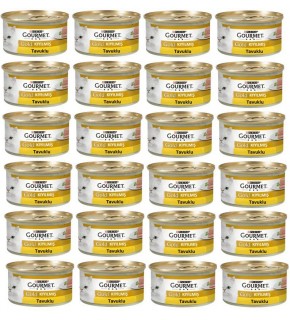 Gourmet Gold Canned Adult Cat with Minced Chicken 85gr X 24 Pieces