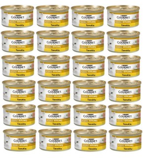 Gourmet Gold Canned Adult Cat with Minced Chicken 85gr X 24 Pieces