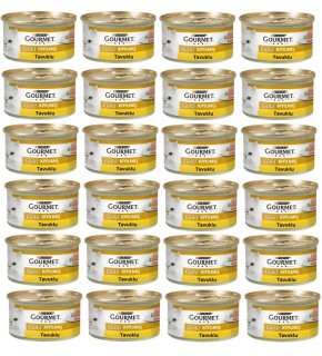 Gourmet Gold Kıyılmış Tavuklu Yetişkin Kedi Konservesi 85gr X 24 Adet