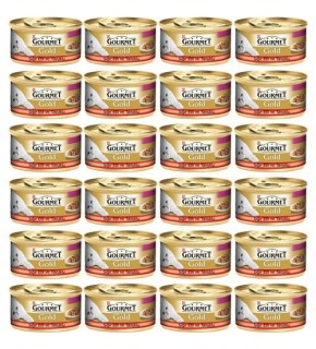 Gourmet Gold Beef and Chicken Adult Cat Canned Food 24 x 85 gr