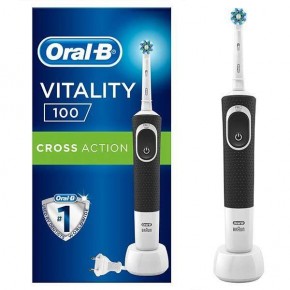 Oral-B Vitality 100 Cross Action Black Rechargeable Toothbrush
