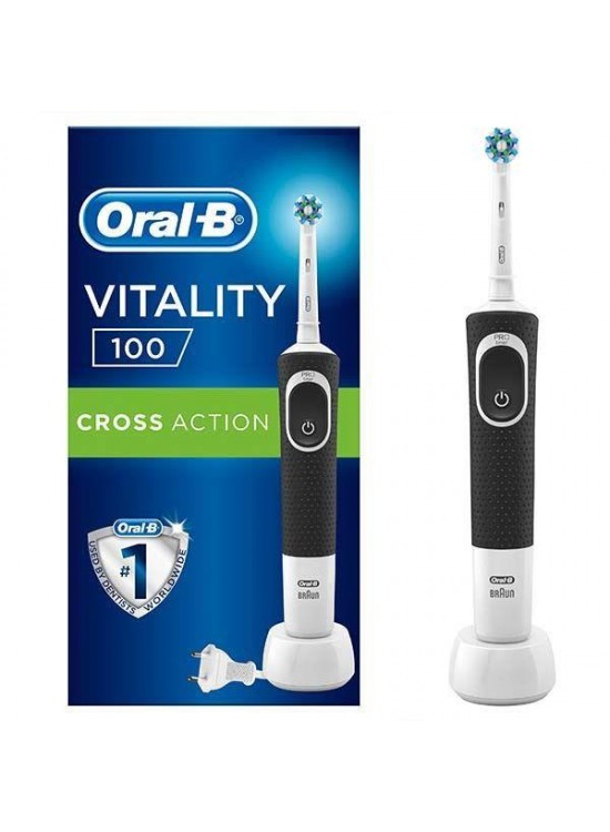 Oral-B Vitality 100 Cross Action Siyah Şarjlı Diş Fırçası