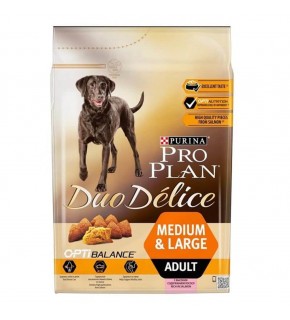 Pro Plan Duo Delice Parça Somon Balıklı Medium Large Köpek Maması 10 Kg