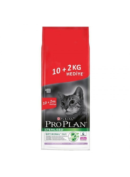 Pro Plan Neutered Cat Food with Turkey Meat 10+2 KG