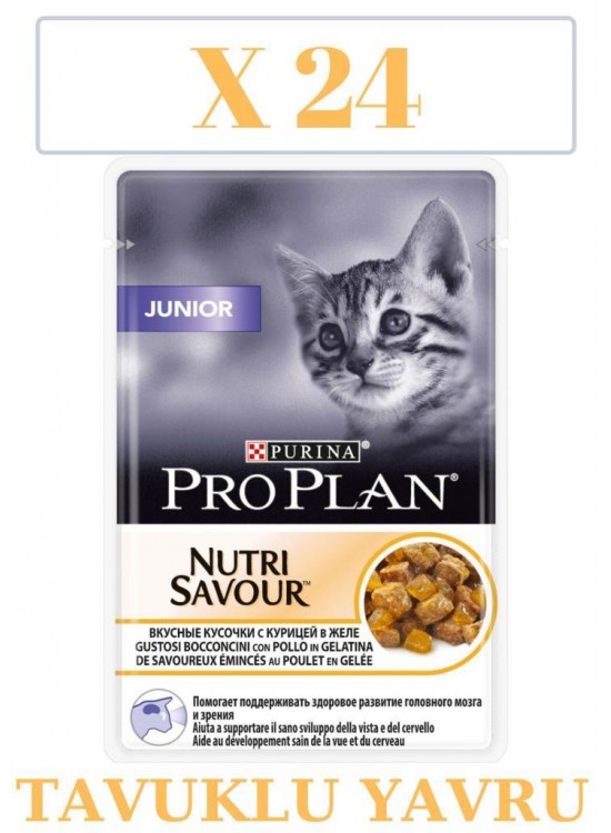 Pro Plan Junior Chicken Kitten Cans 26 Pieces x 85 Gr