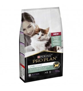 Pro Plan Liveclear Kitten Food With Turkey 1.4 kg