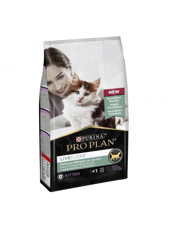 Pro Plan Liveclear Kitten Food With Turkey 1.4 kg