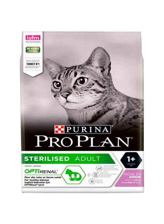 Pro Plan Sterilized Sterilized Chicken and Turkey Cat Food 3 kg