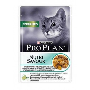 Proplan Sterilized Ocean Fish Sterilized Pouch Cat Canned 85 Gr SET OF 26