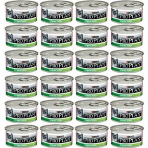 Sterilized Cat Canned Proplan Sterilized Salmon 85 Gr X 24 Pieces