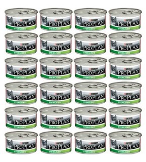 Sterilized Cat Canned Proplan Sterilized Salmon 85 Gr X 24 Pieces