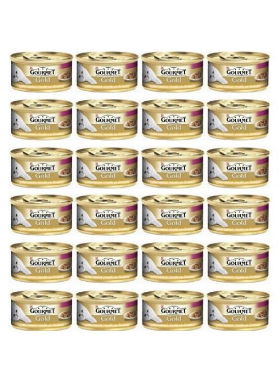 Purina Gourmet Gold Hindili Ördekli Kedi Konservesi 85 gr X 24 Adet