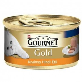 Purina Gourmet Gold Kıyılmış Hindili Kedi Konservesi 24 Adet x 85 Gr