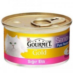 Purina Gourmet Gold Kıyılmış Sığır Etli Kedi Konserve 24 Adet x 85 gr