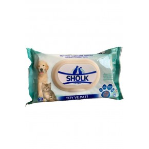 Shlok Pet Feather and Paw Cleaning Wipes 60 pcs